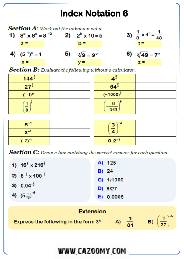 Free Math Worksheet Algebra 7
